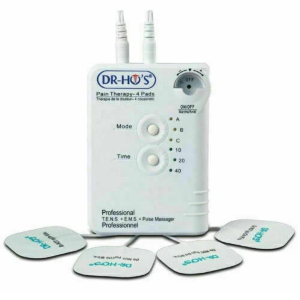NEW DR-HO’S Pain Therapy System 4-Pad TENS Device T.E.N.S Relief Massager w/Accs - Picture 6 of 8